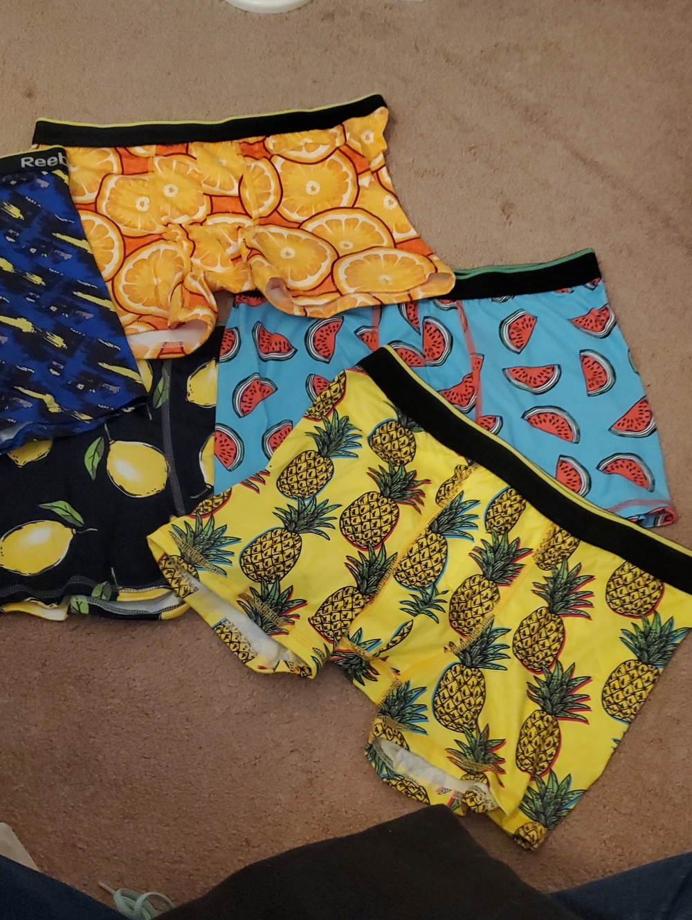 Boys'  Fruit Print Boxer Briefs - Multi Pack (6)